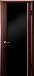 Межкомнатные двери Luxor модель Синай 3 венге стекло черно